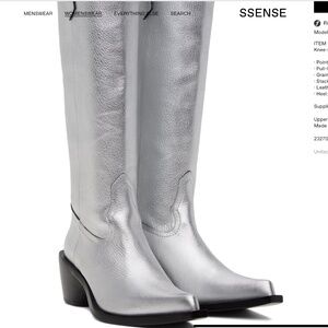 Simon Miller Metallic Leather Boots